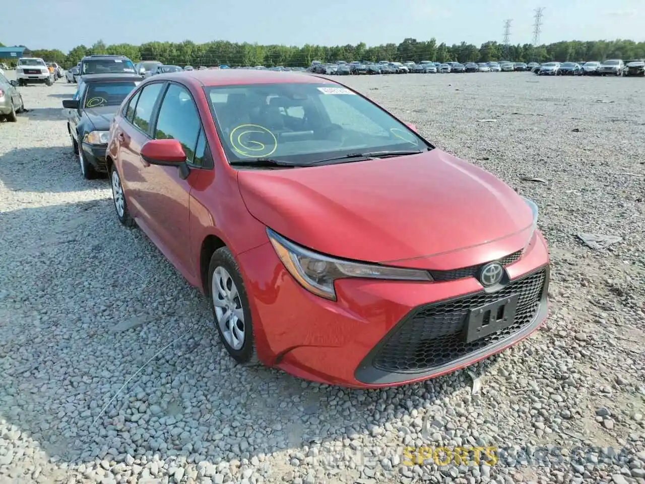 1 Photograph of a damaged car 5YFEPRAE5LP115252 TOYOTA COROLLA 2020