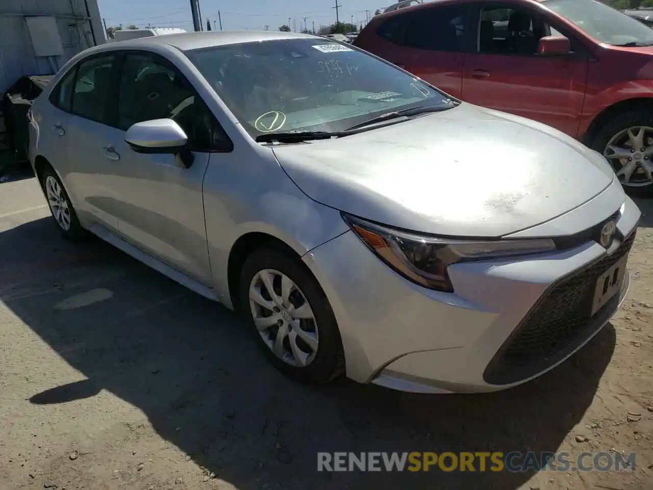 1 Photograph of a damaged car 5YFEPRAE5LP116675 TOYOTA COROLLA 2020