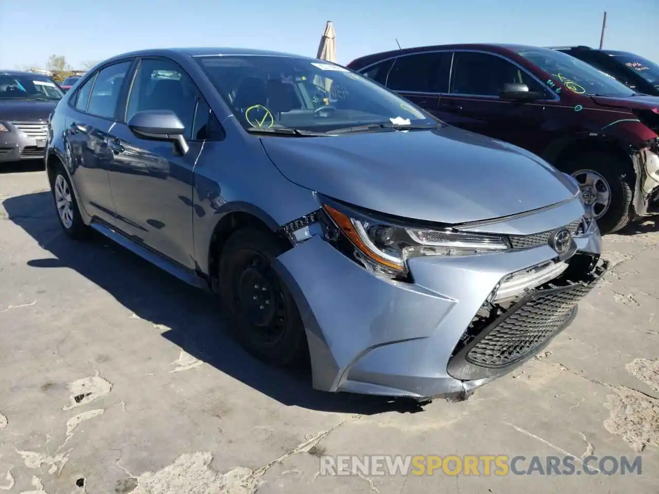 1 Photograph of a damaged car 5YFEPRAE5LP117096 TOYOTA COROLLA 2020