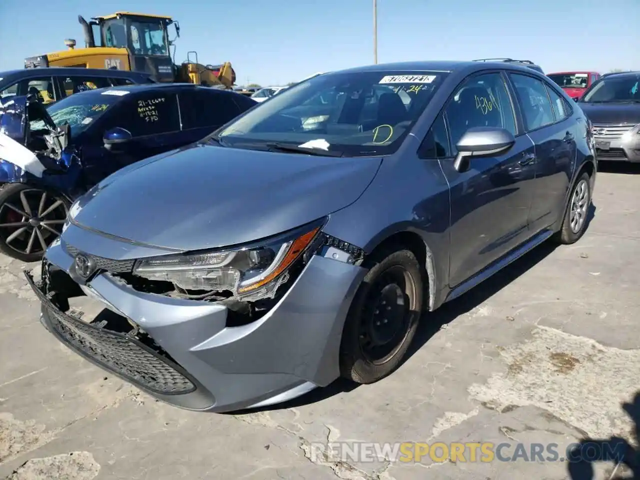 2 Photograph of a damaged car 5YFEPRAE5LP117096 TOYOTA COROLLA 2020