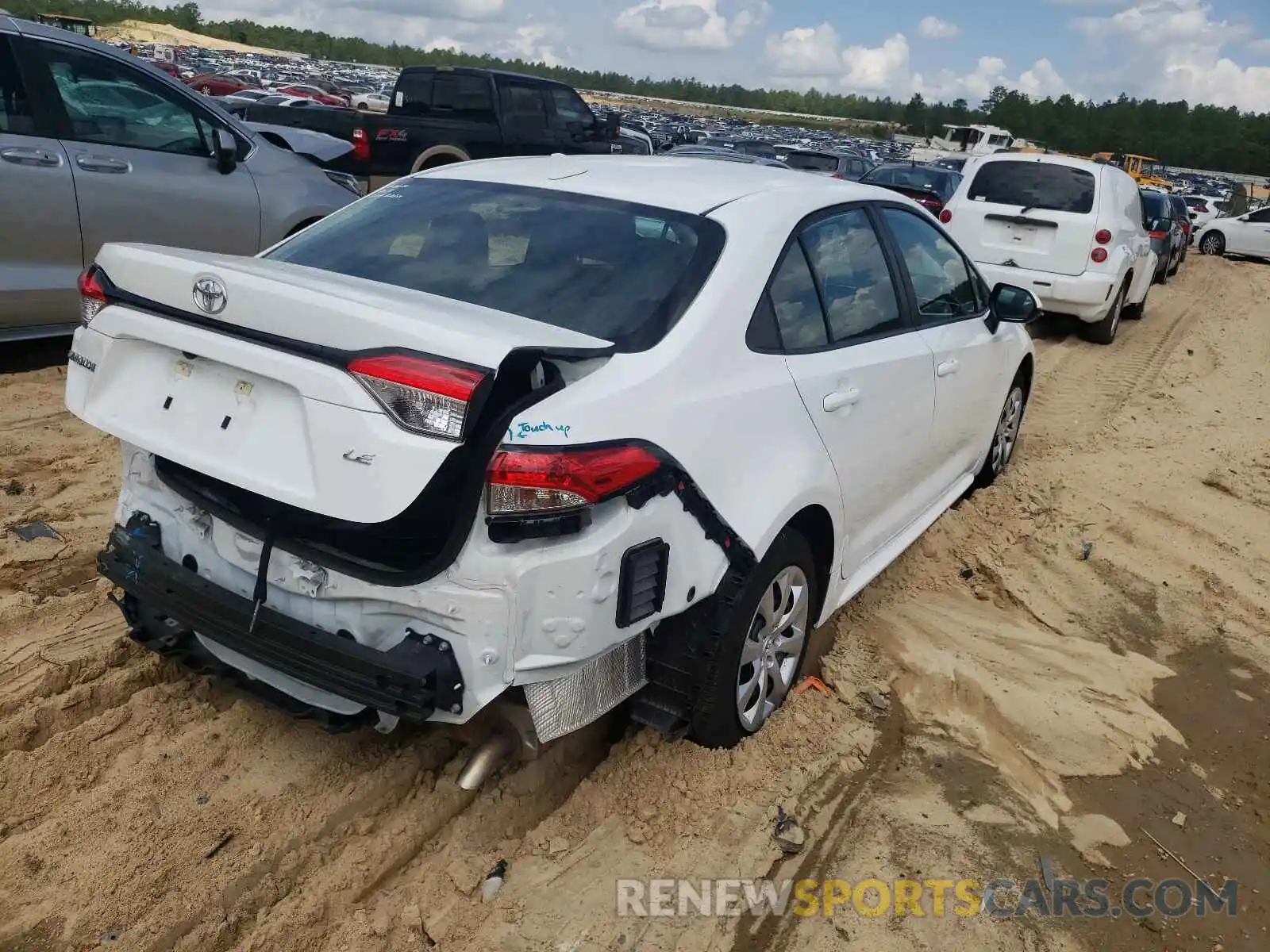 4 Photograph of a damaged car 5YFEPRAE5LP117731 TOYOTA COROLLA 2020