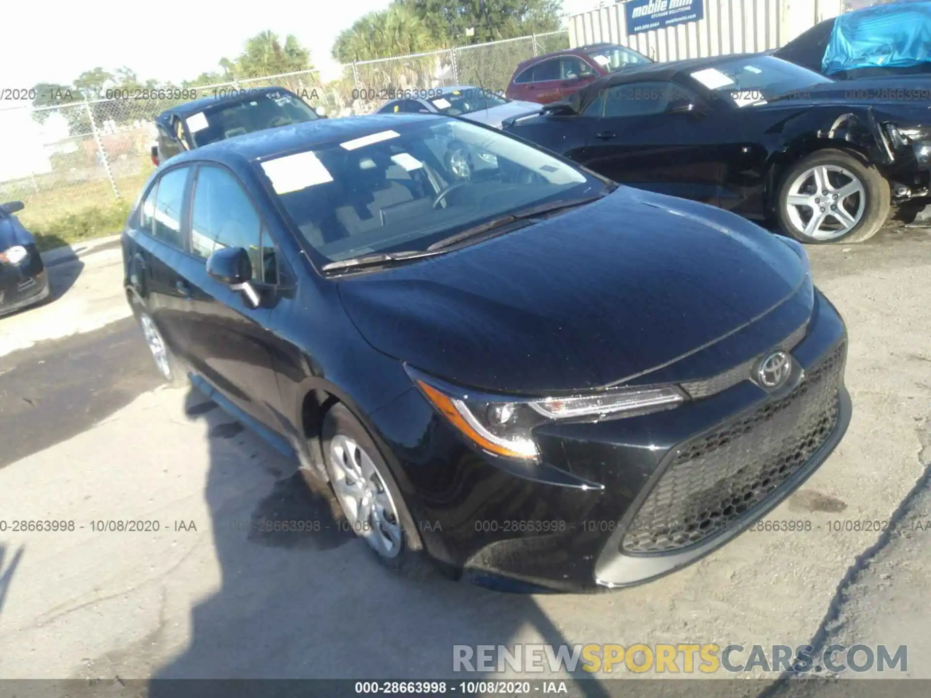 1 Photograph of a damaged car 5YFEPRAE5LP117759 TOYOTA COROLLA 2020