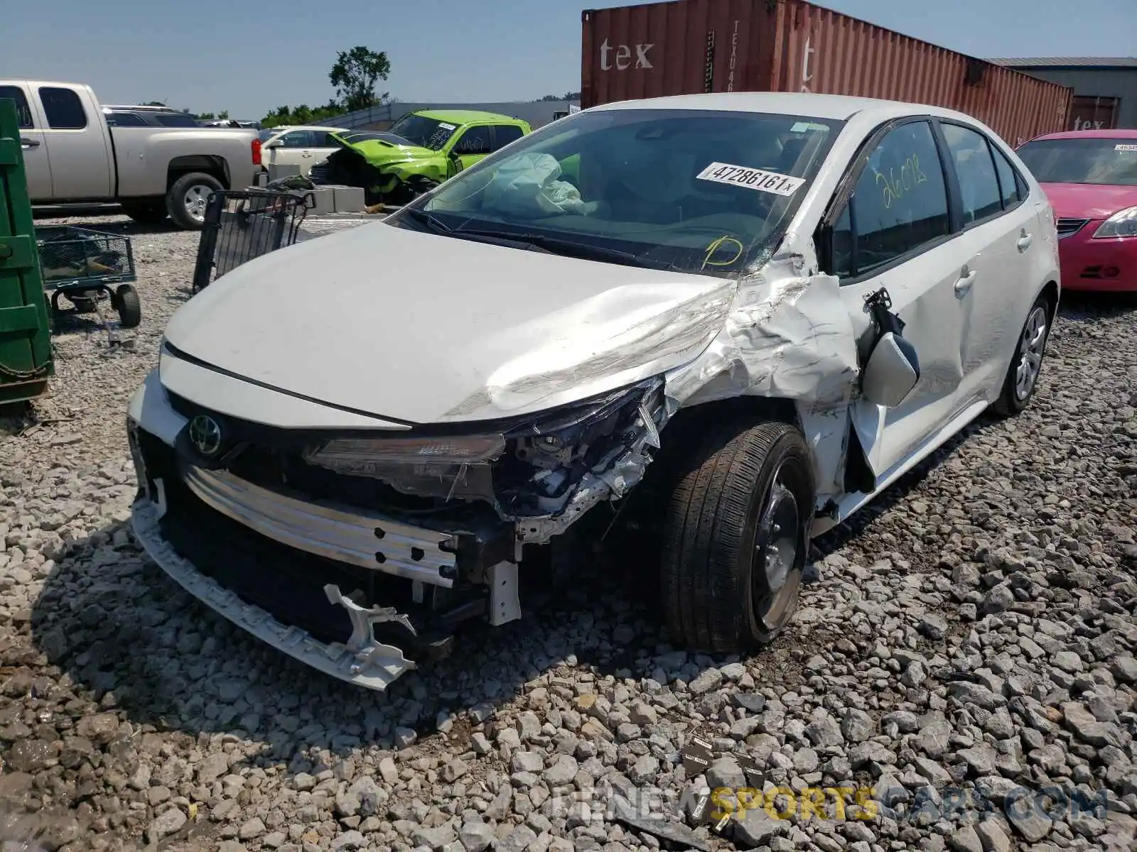 2 Photograph of a damaged car 5YFEPRAE5LP117843 TOYOTA COROLLA 2020