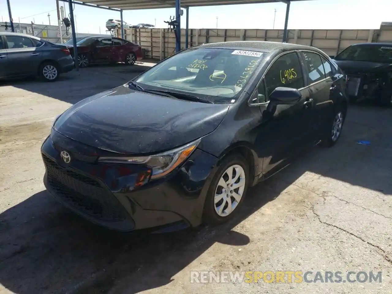 2 Photograph of a damaged car 5YFEPRAE5LP117972 TOYOTA COROLLA 2020