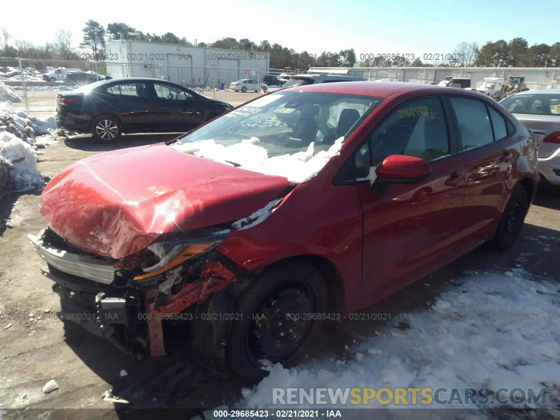 2 Photograph of a damaged car 5YFEPRAE5LP118815 TOYOTA COROLLA 2020