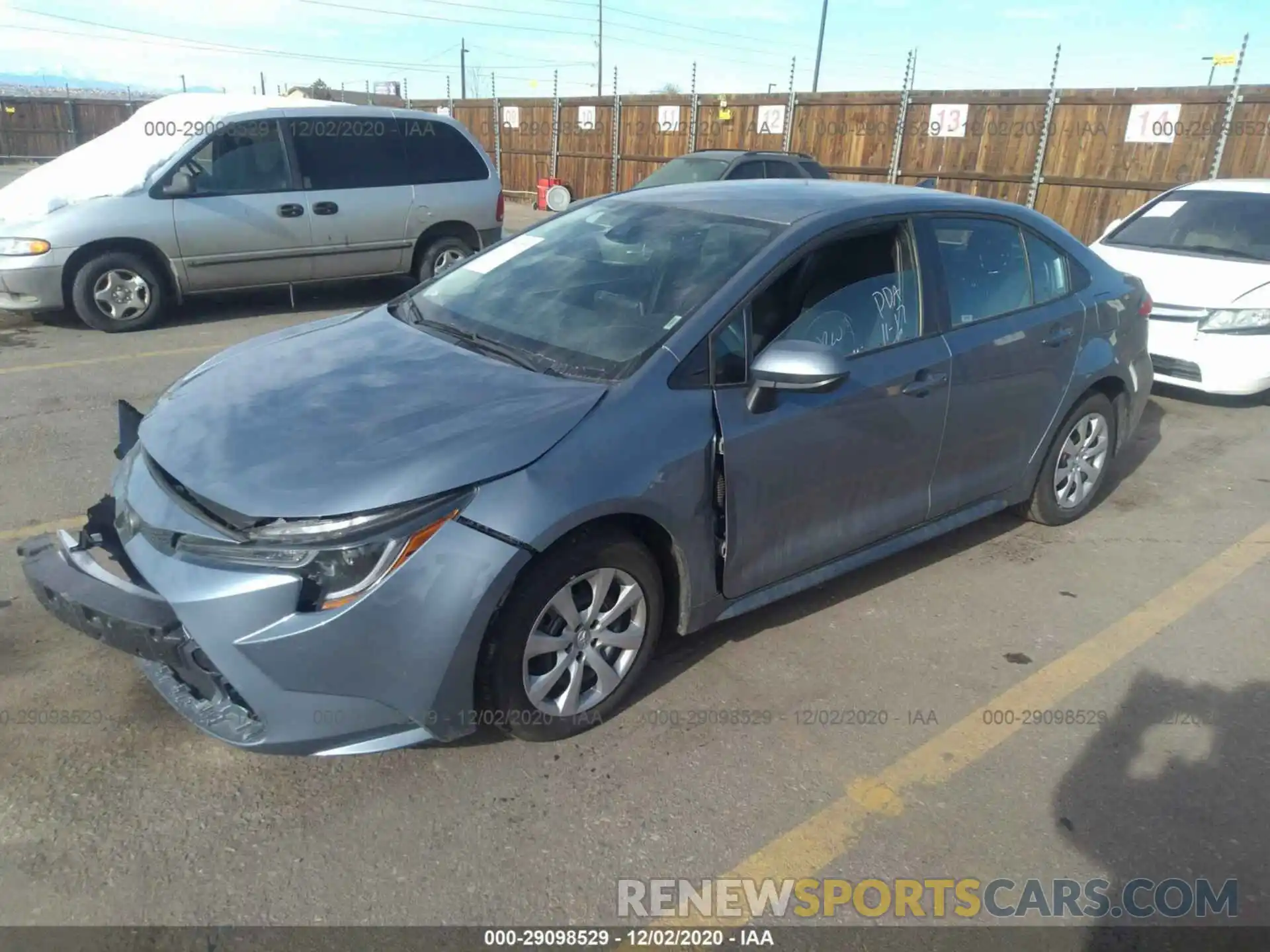 2 Photograph of a damaged car 5YFEPRAE5LP120354 TOYOTA COROLLA 2020