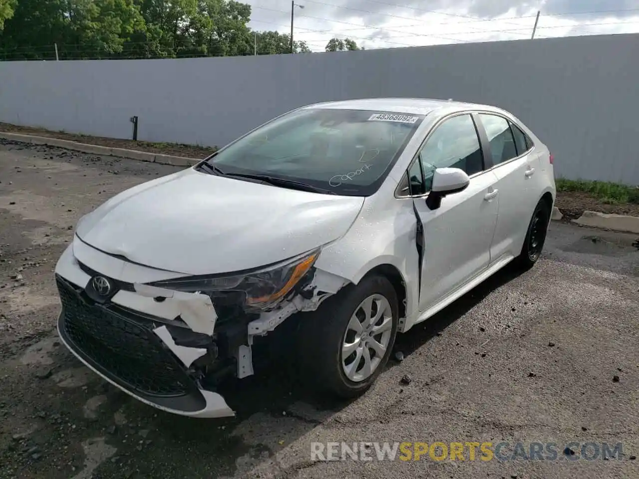 2 Photograph of a damaged car 5YFEPRAE5LP120760 TOYOTA COROLLA 2020