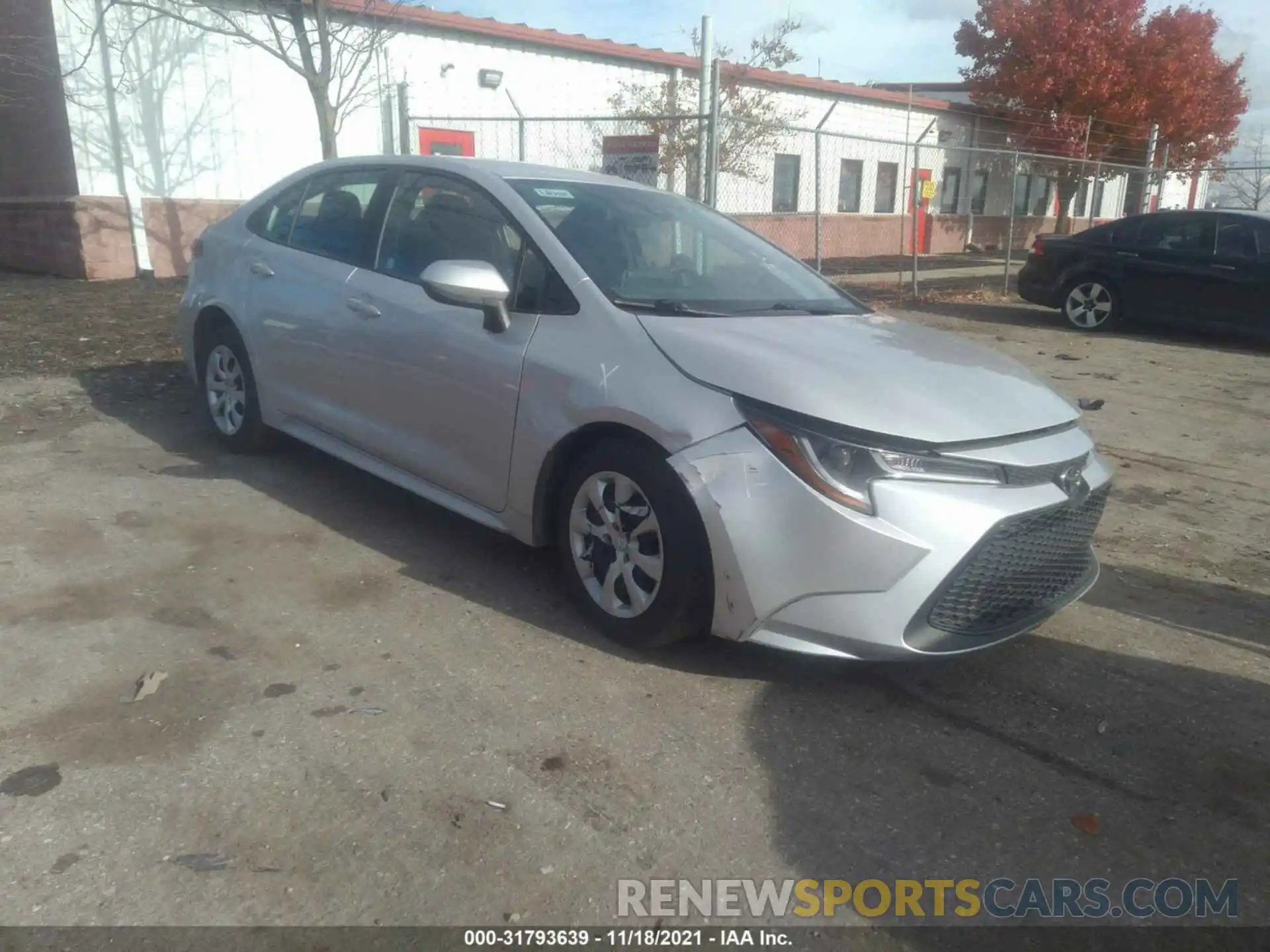 1 Photograph of a damaged car 5YFEPRAE5LP121553 TOYOTA COROLLA 2020