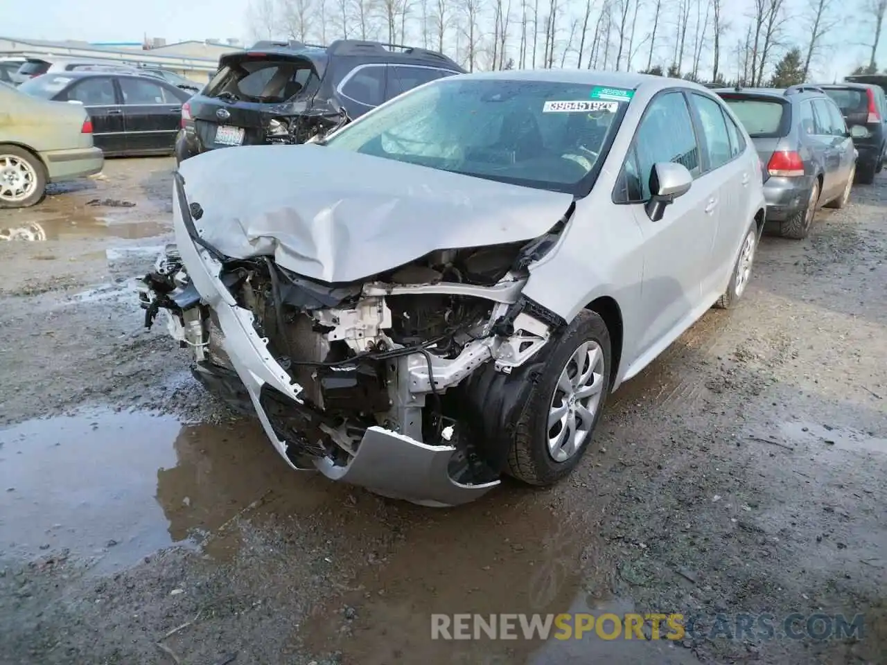 2 Photograph of a damaged car 5YFEPRAE5LP121665 TOYOTA COROLLA 2020