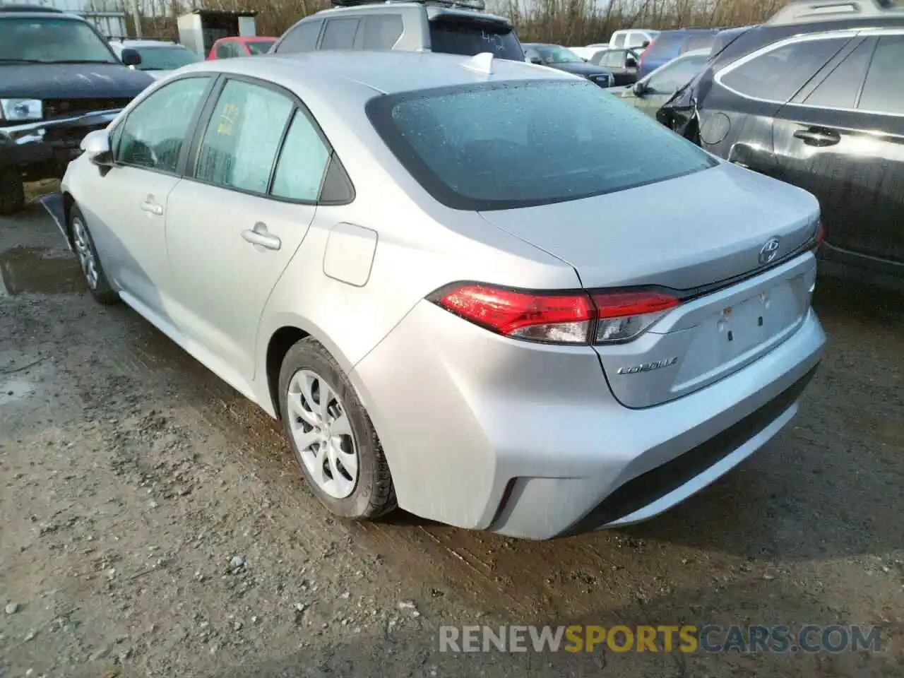 3 Photograph of a damaged car 5YFEPRAE5LP121665 TOYOTA COROLLA 2020