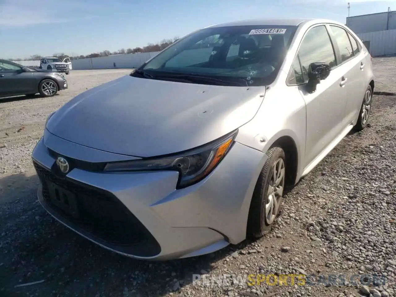 2 Photograph of a damaged car 5YFEPRAE5LP121780 TOYOTA COROLLA 2020