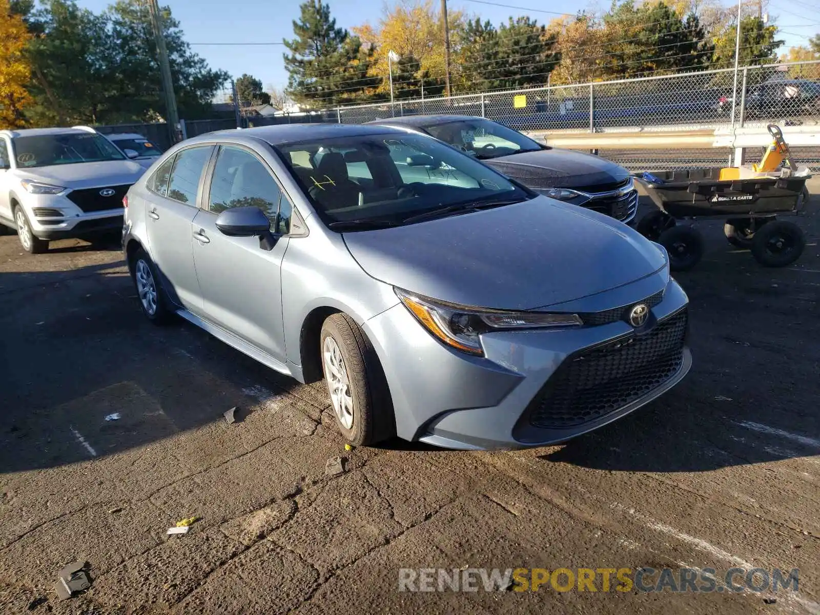 1 Photograph of a damaged car 5YFEPRAE5LP121813 TOYOTA COROLLA 2020