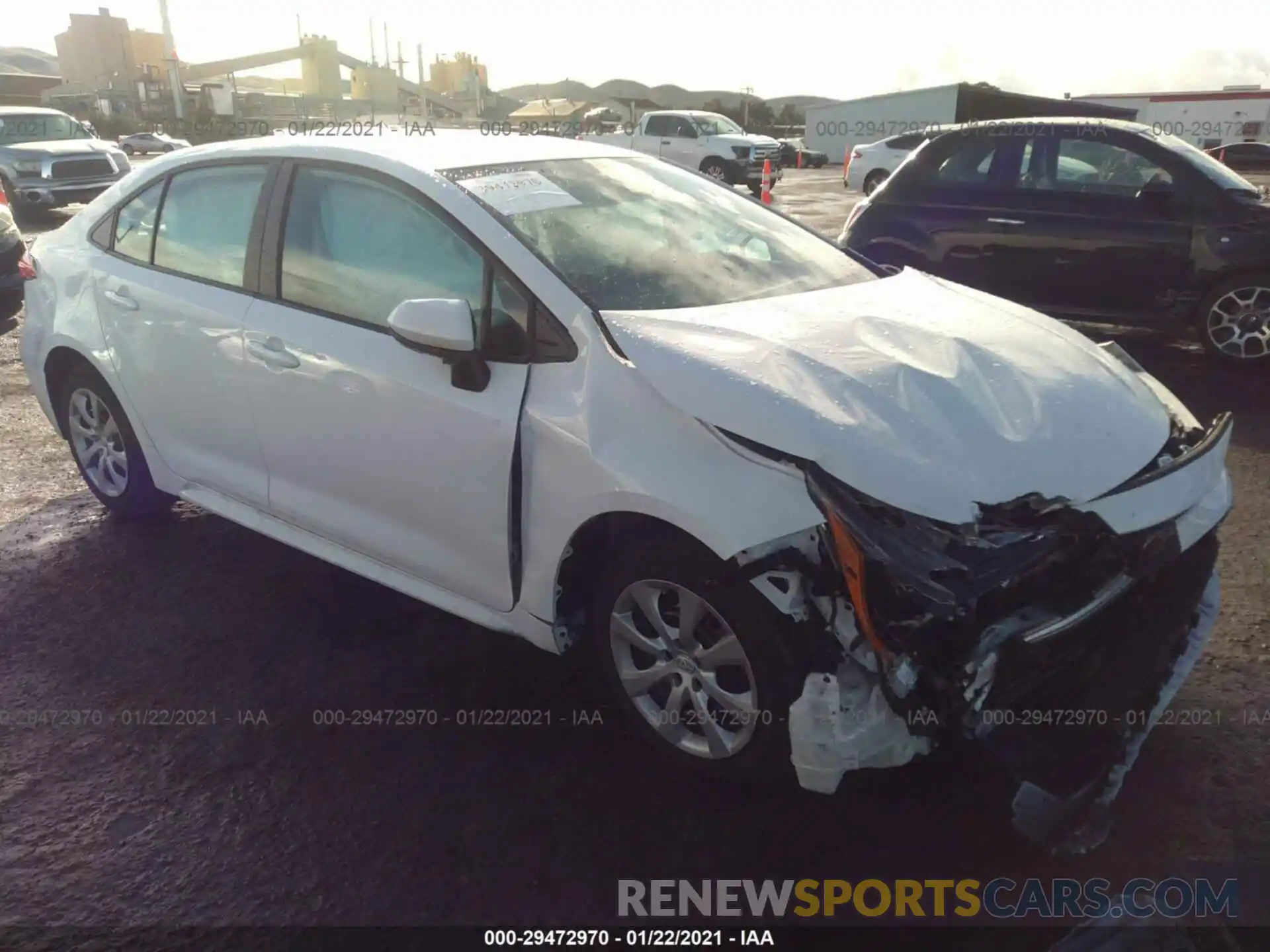 1 Photograph of a damaged car 5YFEPRAE5LP122265 TOYOTA COROLLA 2020