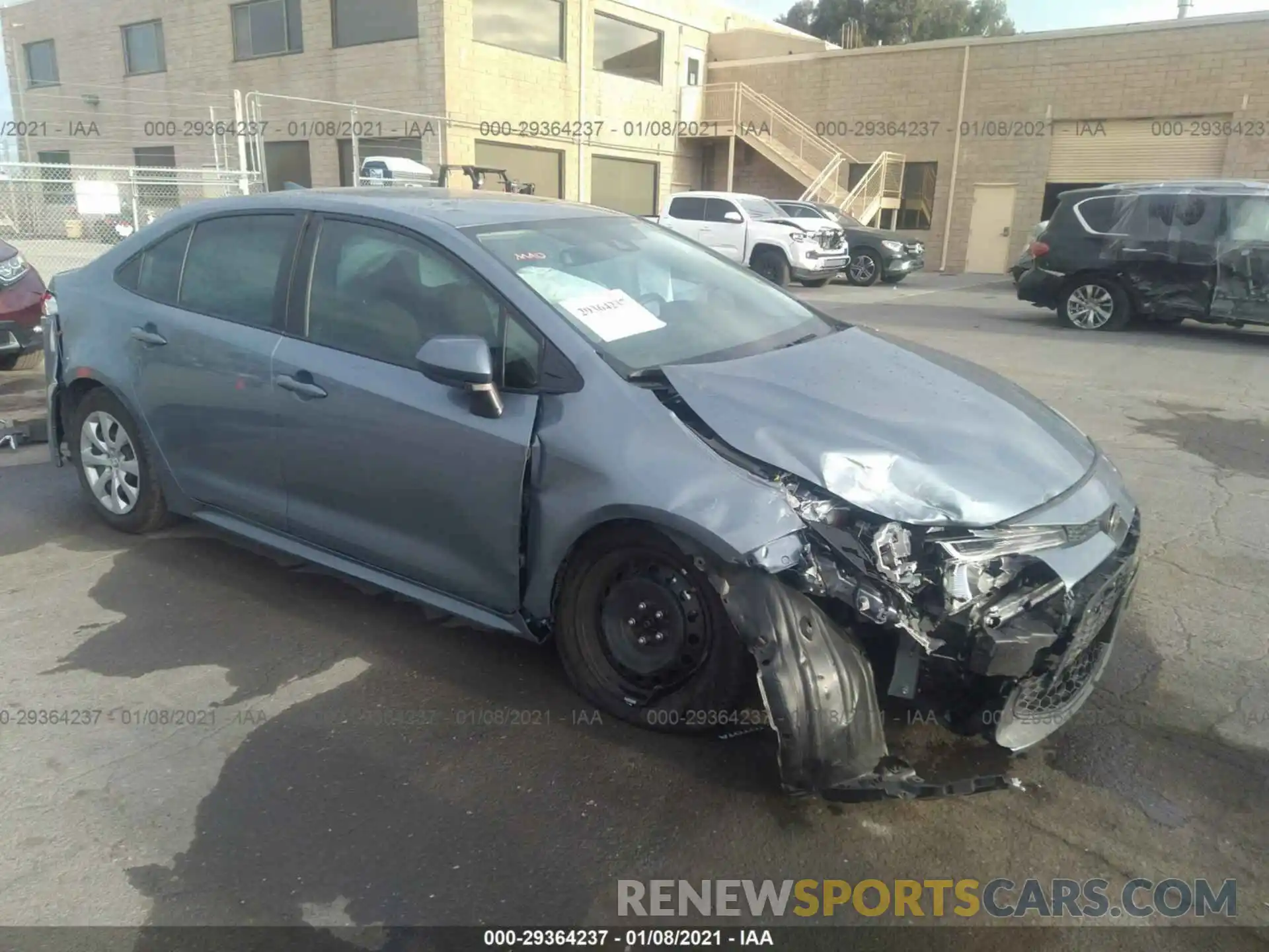 1 Photograph of a damaged car 5YFEPRAE5LP124825 TOYOTA COROLLA 2020