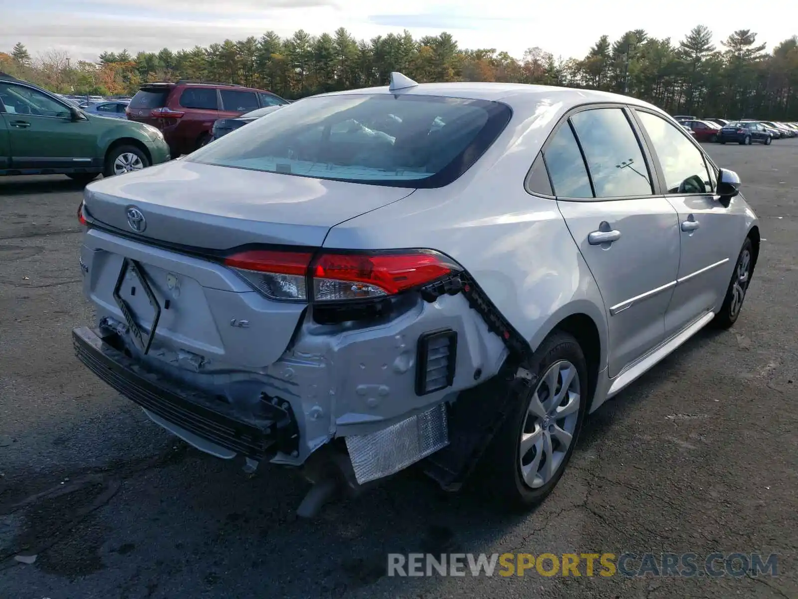 4 Photograph of a damaged car 5YFEPRAE5LP124873 TOYOTA COROLLA 2020