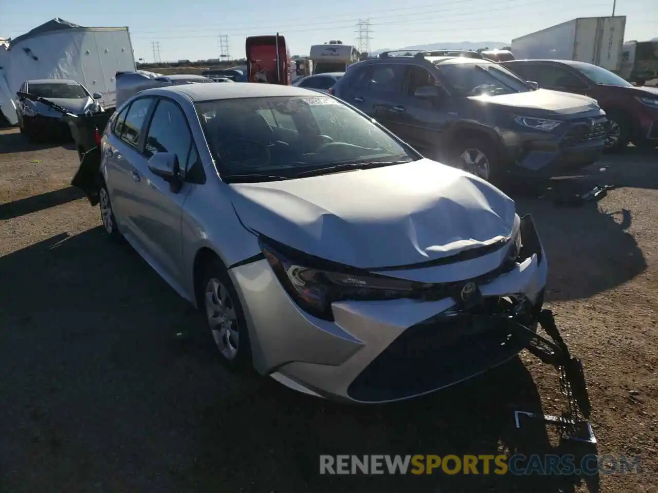 1 Photograph of a damaged car 5YFEPRAE5LP125943 TOYOTA COROLLA 2020