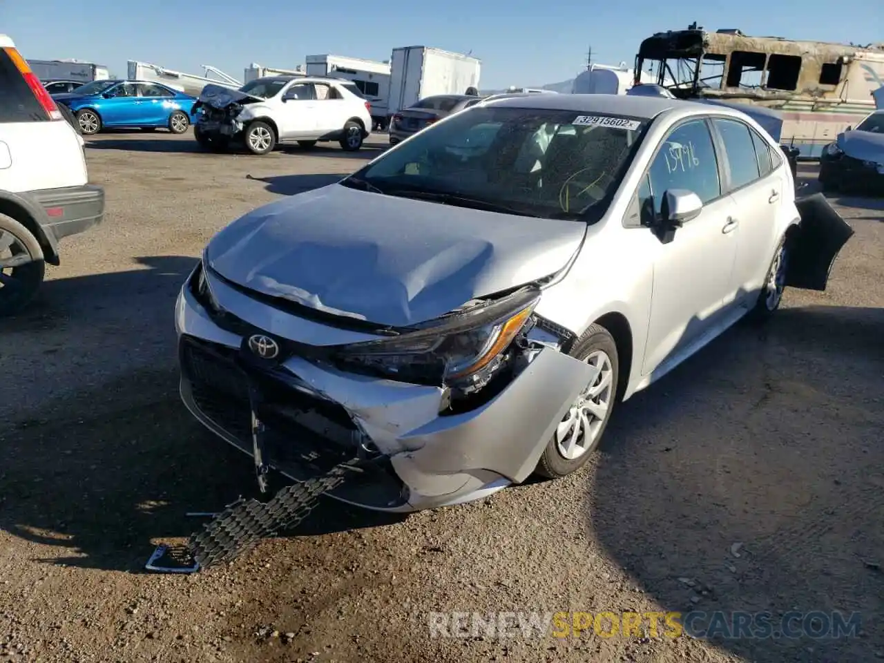 2 Photograph of a damaged car 5YFEPRAE5LP125943 TOYOTA COROLLA 2020