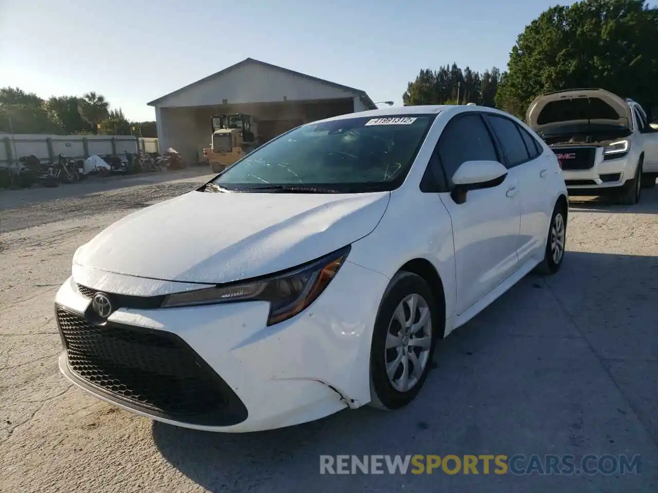 2 Photograph of a damaged car 5YFEPRAE5LP126817 TOYOTA COROLLA 2020