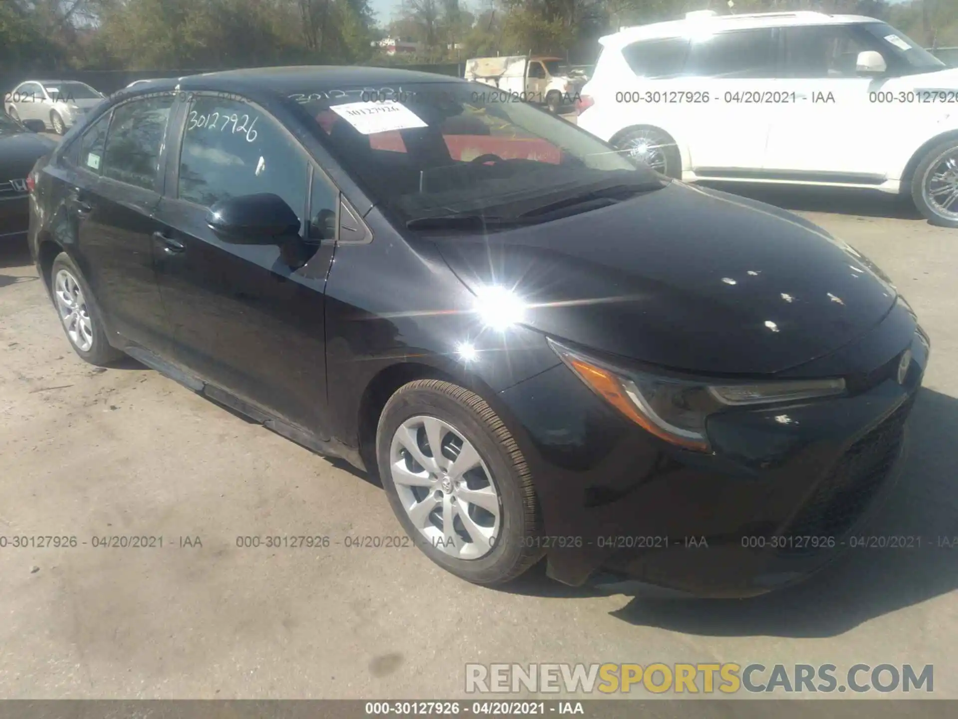 1 Photograph of a damaged car 5YFEPRAE5LP127479 TOYOTA COROLLA 2020