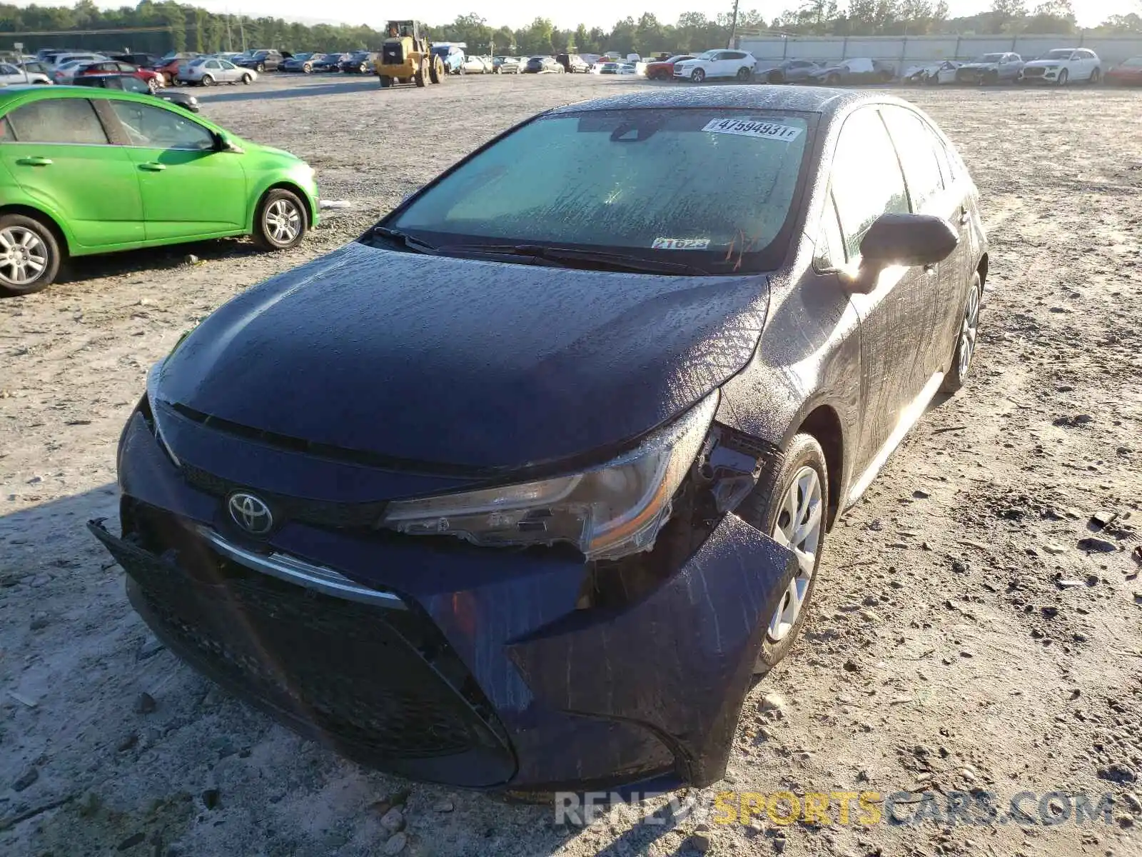 2 Photograph of a damaged car 5YFEPRAE5LP128244 TOYOTA COROLLA 2020