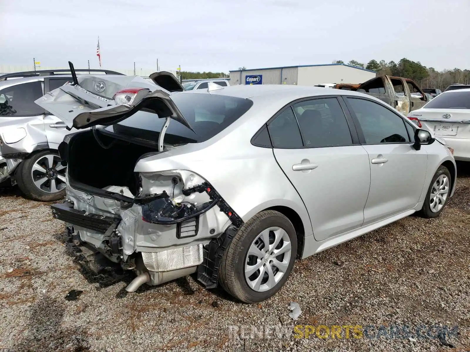 4 Фотография поврежденного автомобиля 5YFEPRAE5LP129068 TOYOTA COROLLA 2020