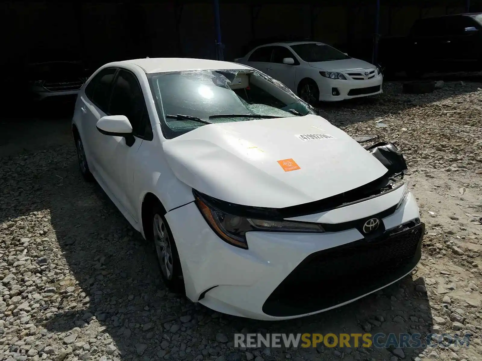 1 Photograph of a damaged car 5YFEPRAE5LP130141 TOYOTA COROLLA 2020