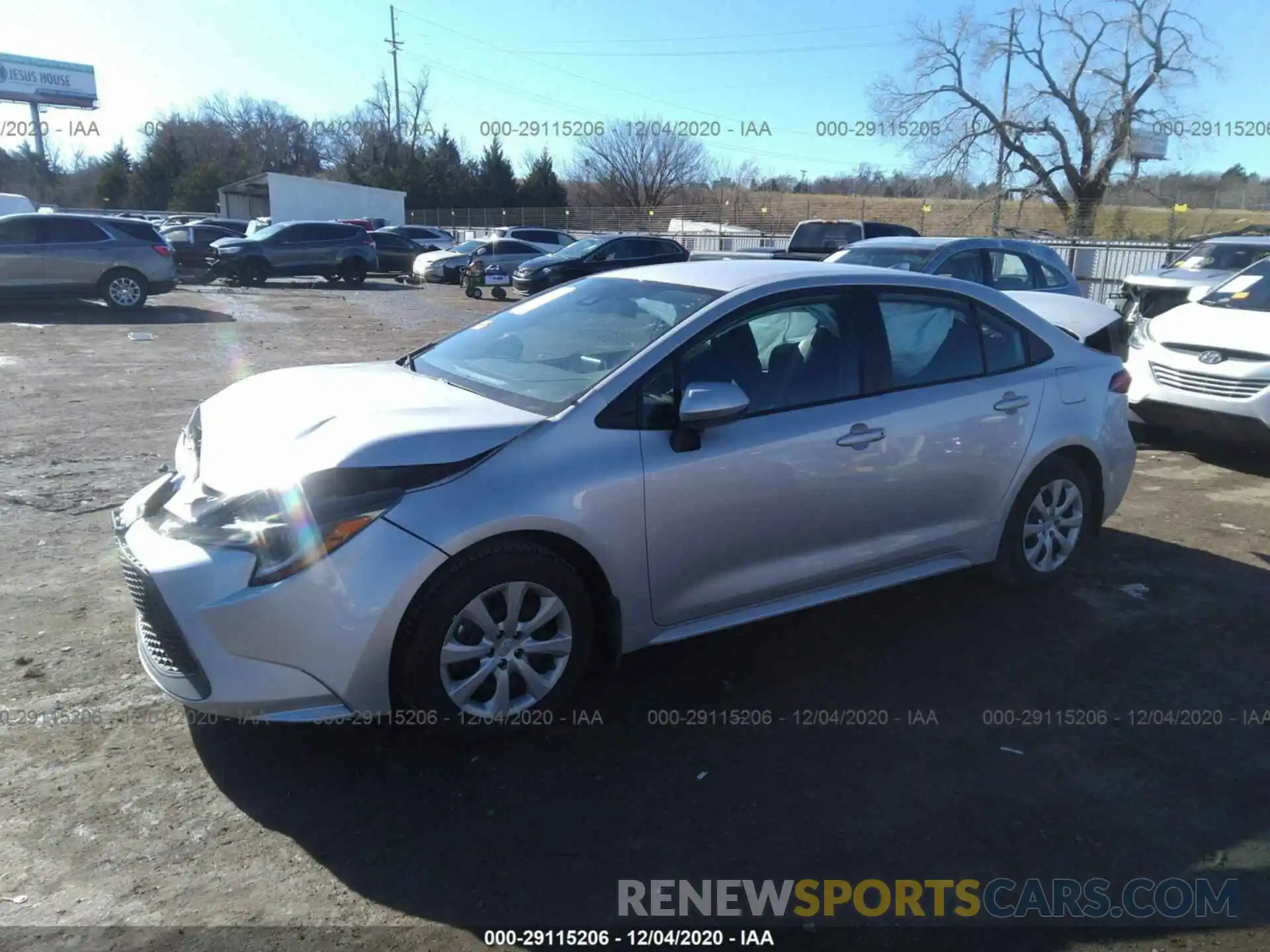 2 Photograph of a damaged car 5YFEPRAE5LP130382 TOYOTA COROLLA 2020