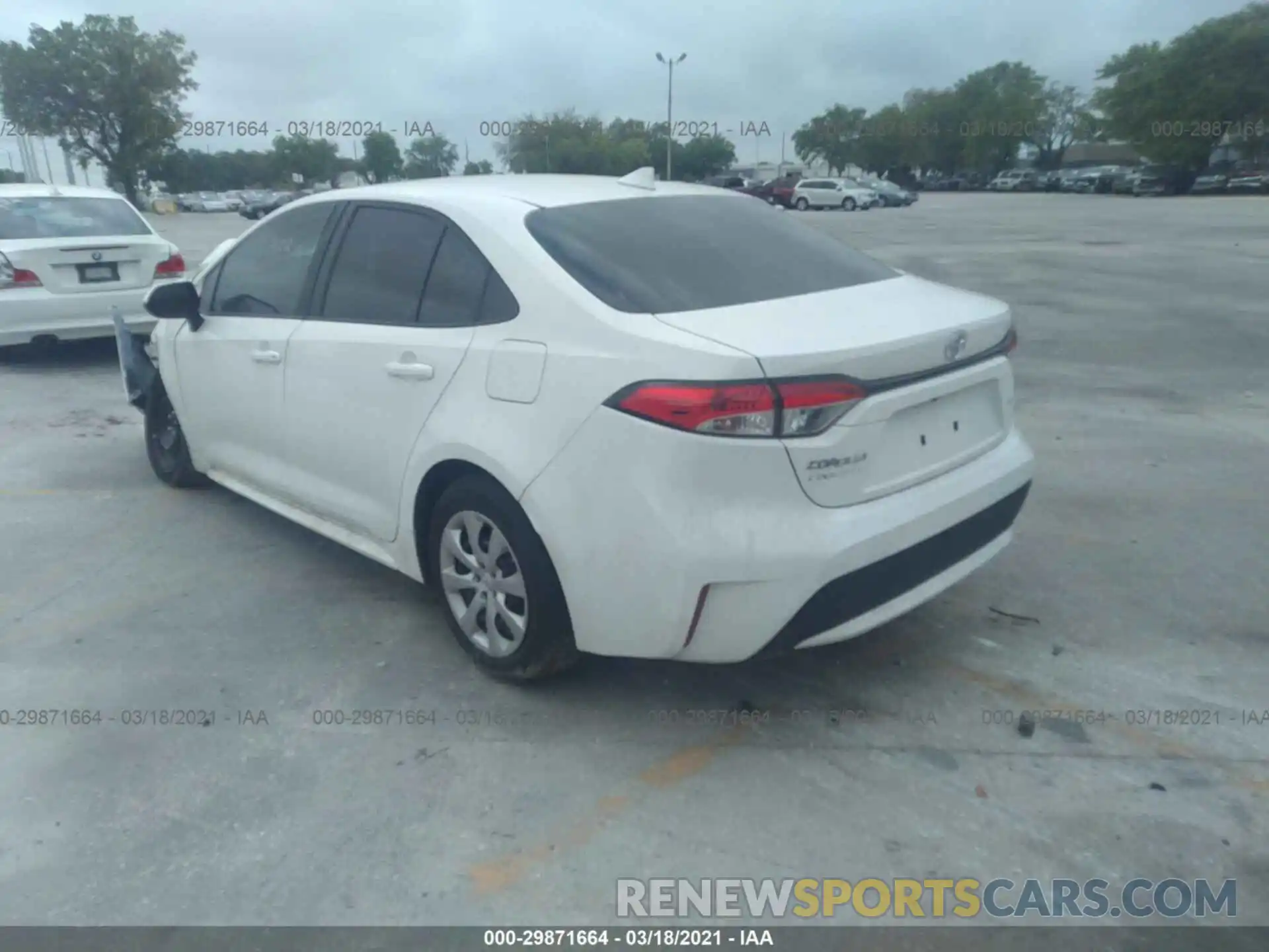 3 Photograph of a damaged car 5YFEPRAE5LP130656 TOYOTA COROLLA 2020