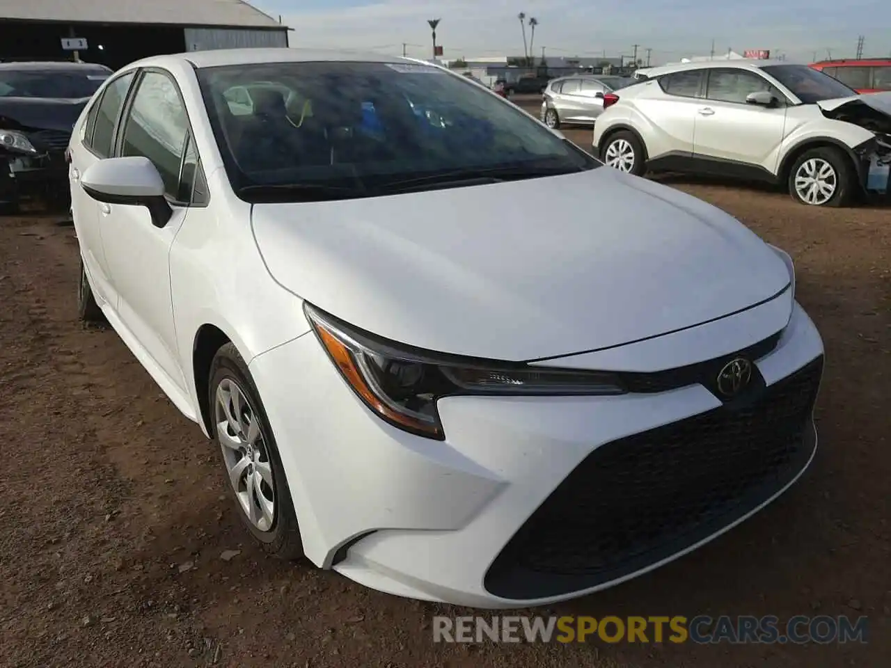 1 Photograph of a damaged car 5YFEPRAE5LP134304 TOYOTA COROLLA 2020