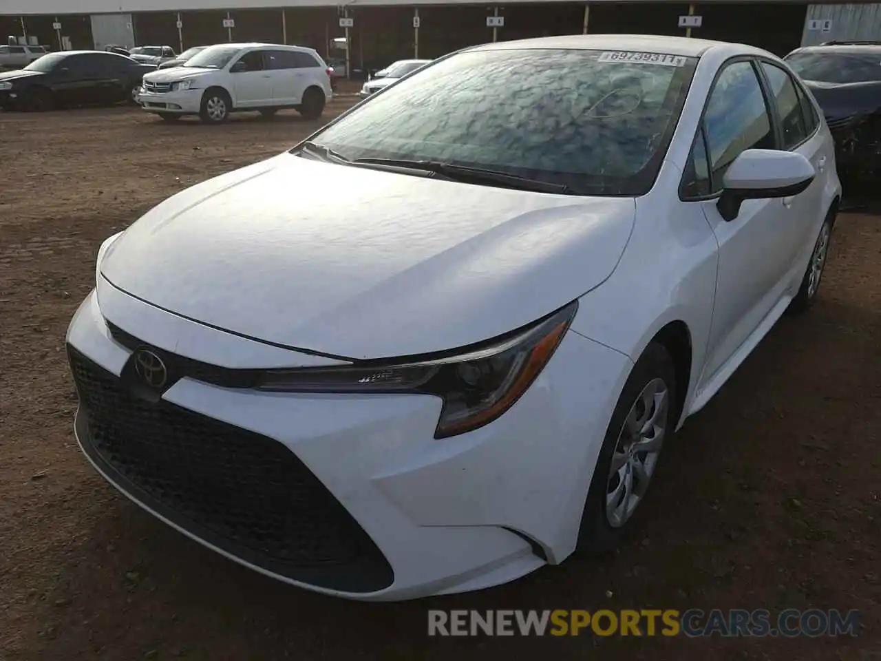 2 Photograph of a damaged car 5YFEPRAE5LP134304 TOYOTA COROLLA 2020