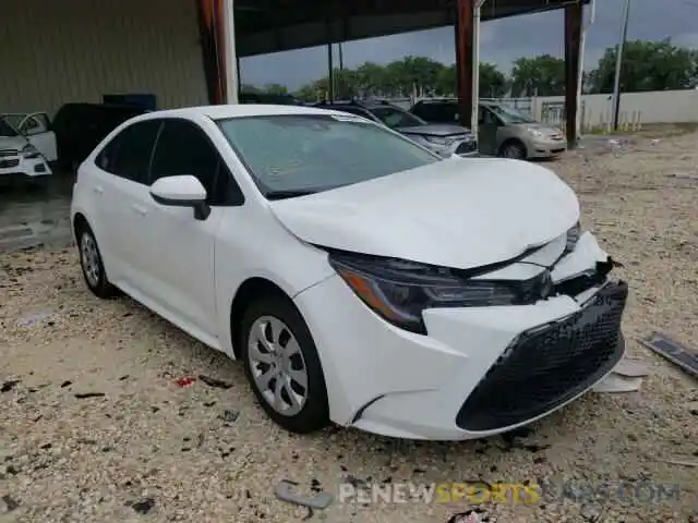 1 Photograph of a damaged car 5YFEPRAE5LP134402 TOYOTA COROLLA 2020