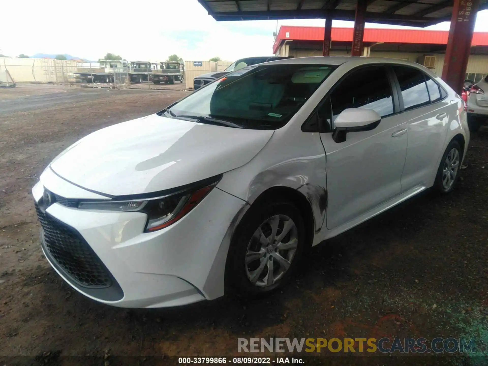 2 Photograph of a damaged car 5YFEPRAE5LP136019 TOYOTA COROLLA 2020