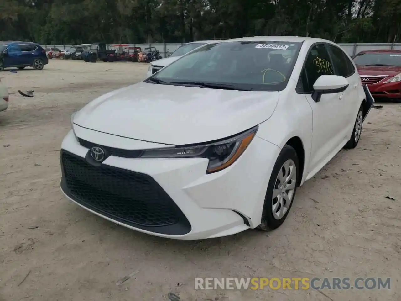 2 Photograph of a damaged car 5YFEPRAE5LP138661 TOYOTA COROLLA 2020