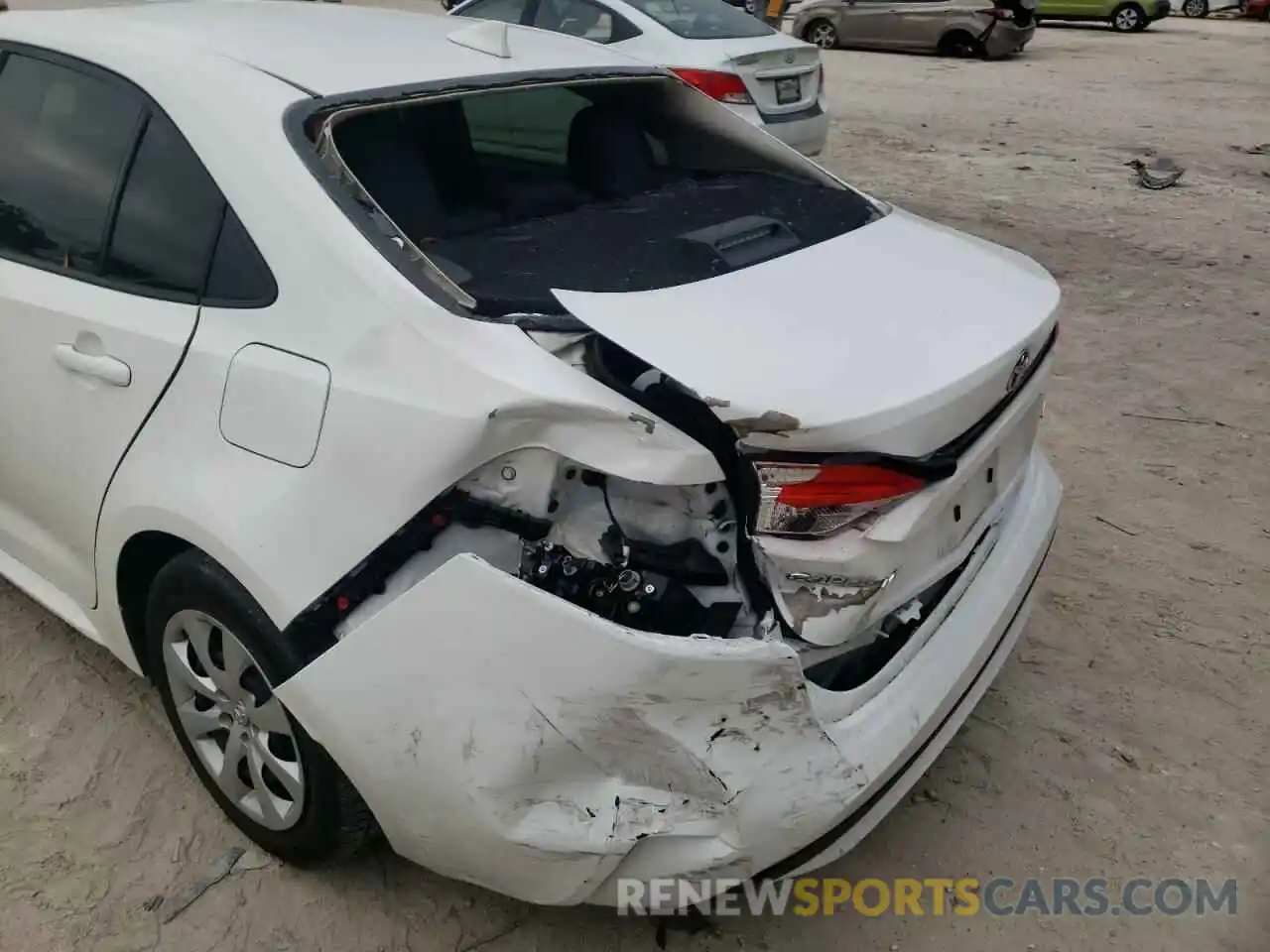 9 Photograph of a damaged car 5YFEPRAE5LP138661 TOYOTA COROLLA 2020