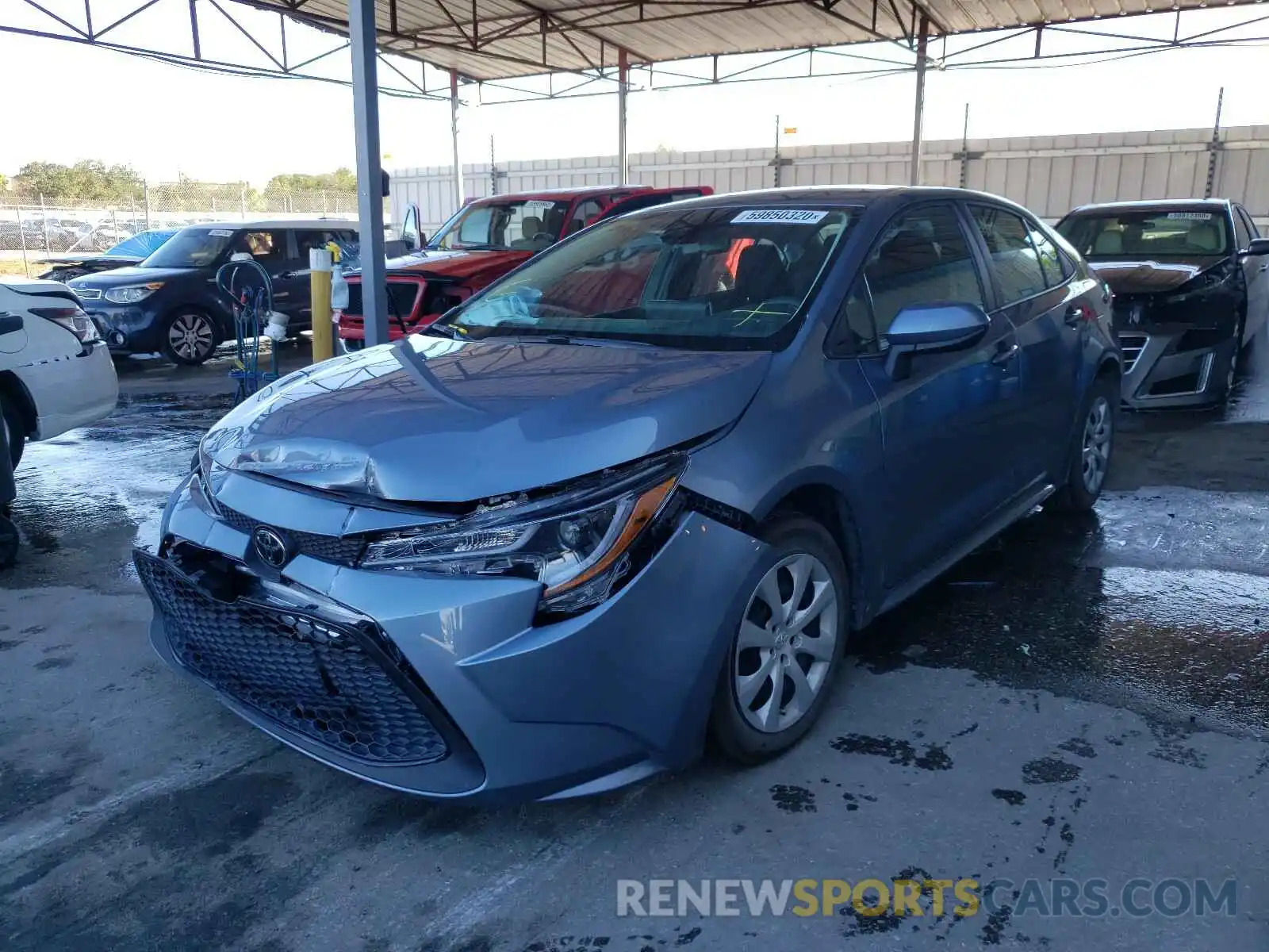 2 Photograph of a damaged car 5YFEPRAE5LP138840 TOYOTA COROLLA 2020