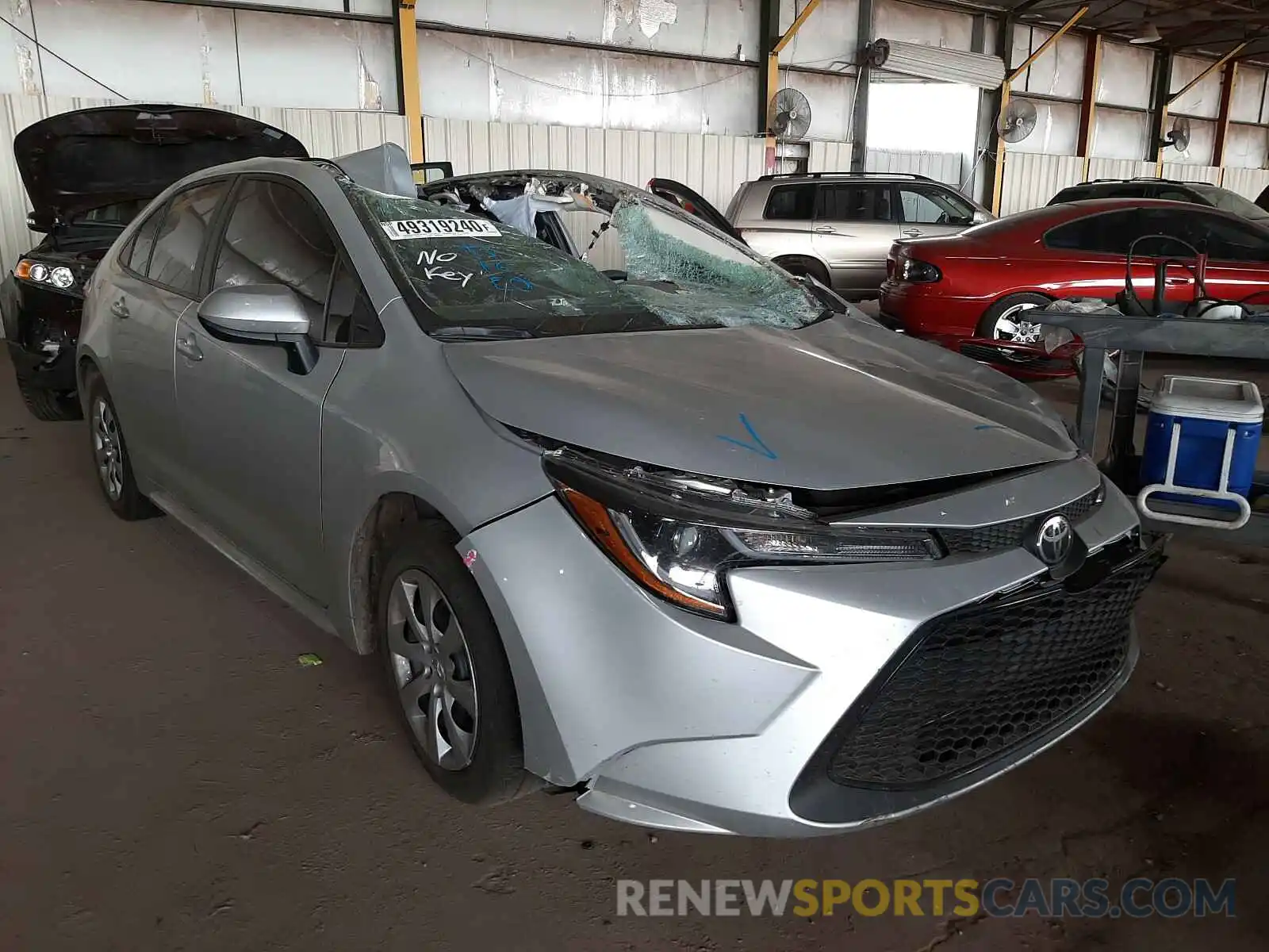 1 Photograph of a damaged car 5YFEPRAE5LP140197 TOYOTA COROLLA 2020