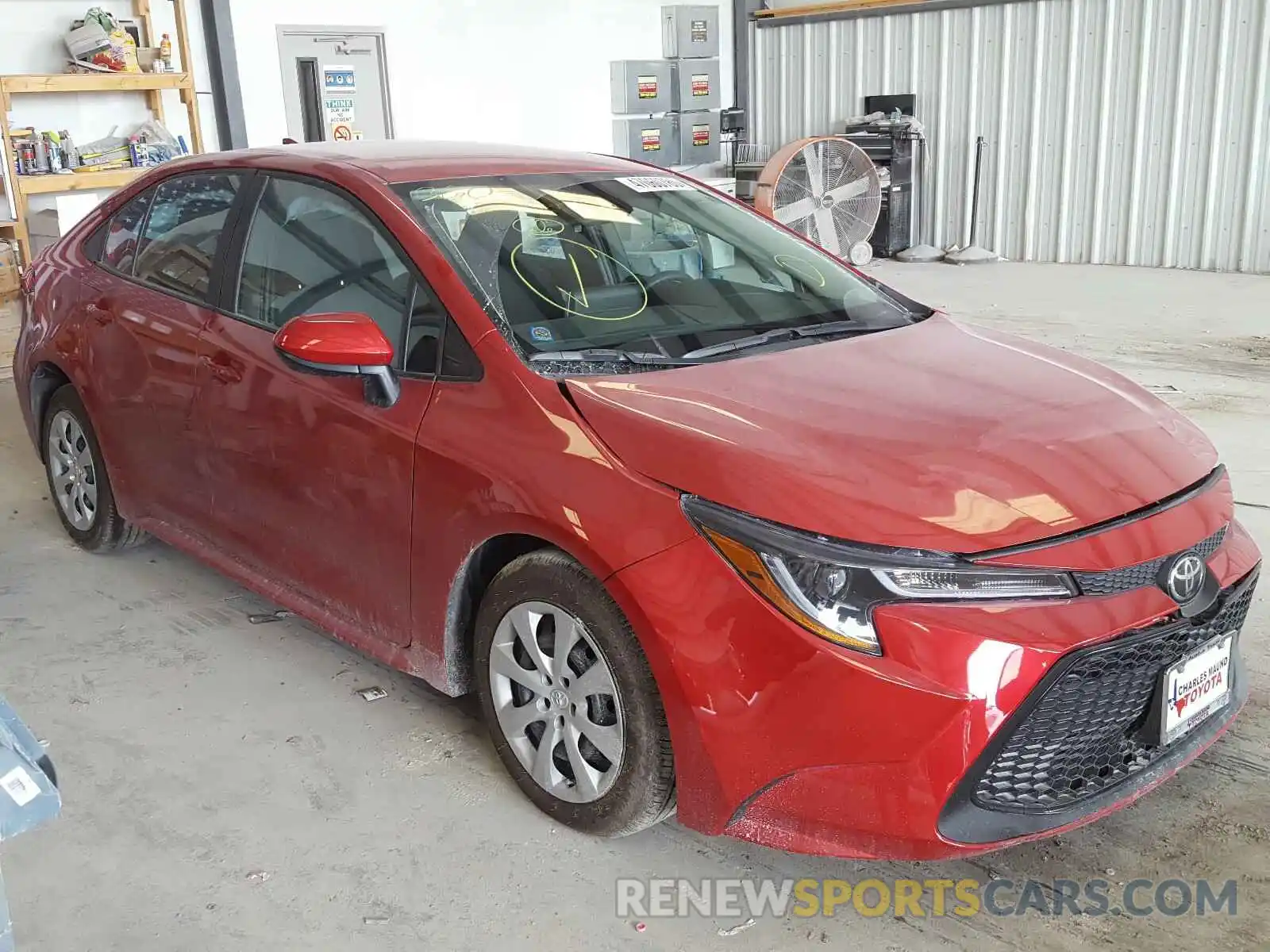 1 Photograph of a damaged car 5YFEPRAE5LP141088 TOYOTA COROLLA 2020