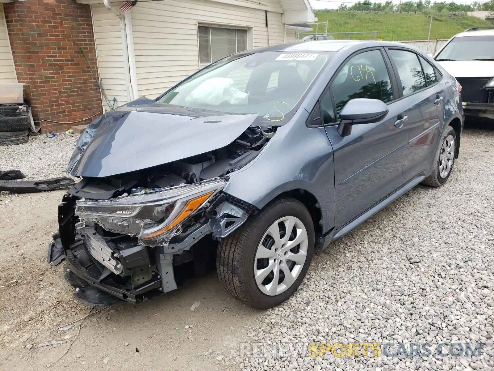 2 Photograph of a damaged car 5YFEPRAE5LP141110 TOYOTA COROLLA 2020