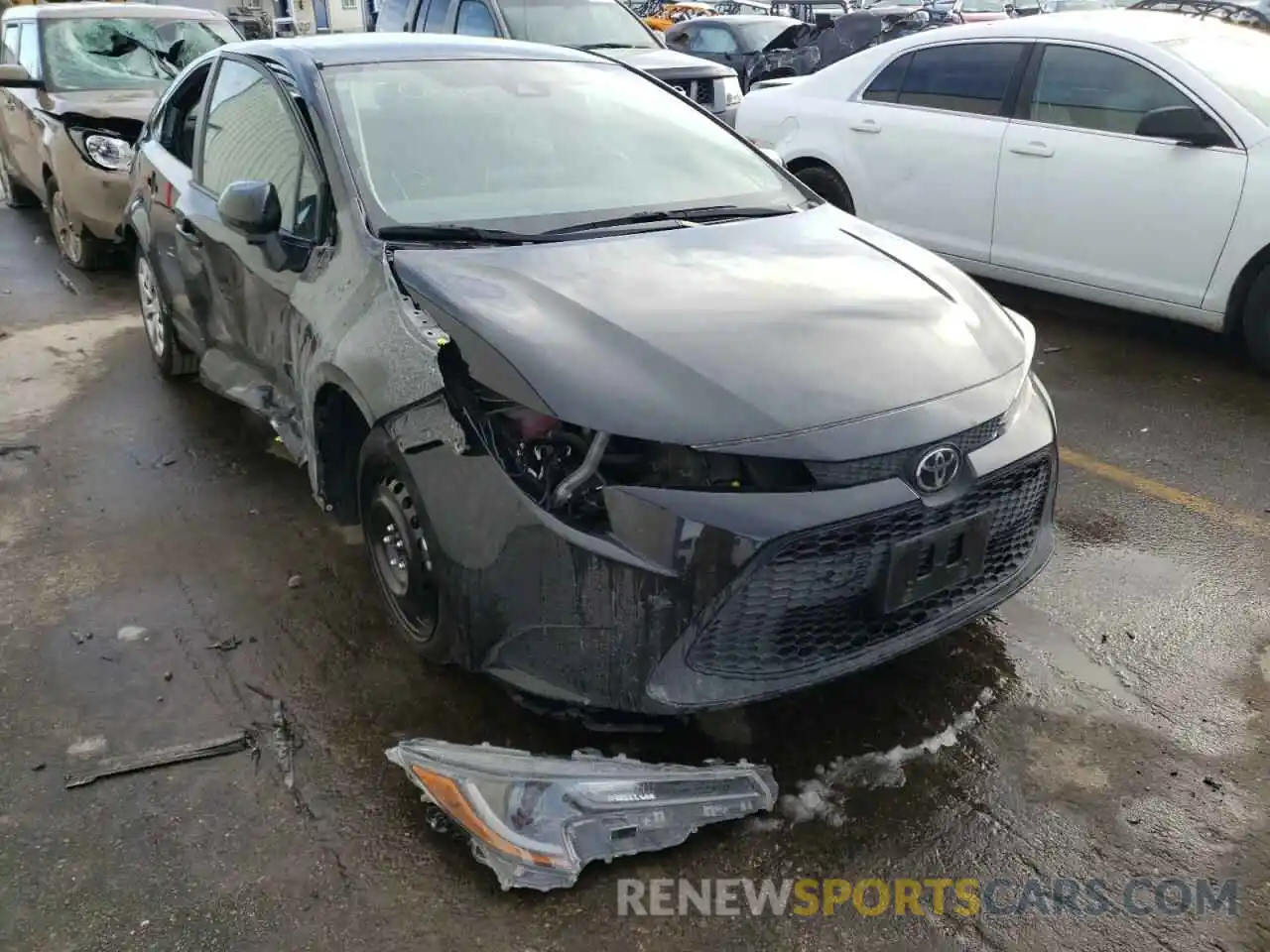 1 Photograph of a damaged car 5YFEPRAE5LP142886 TOYOTA COROLLA 2020