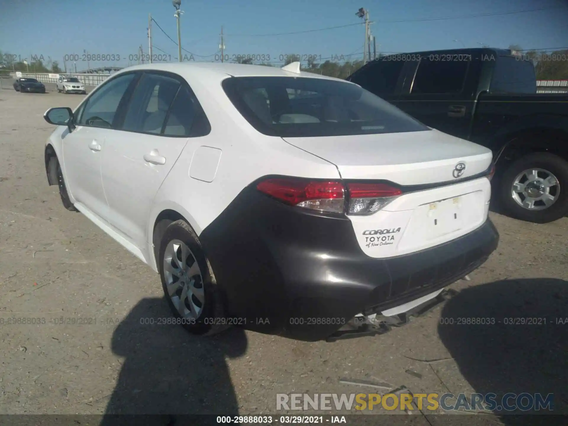 3 Photograph of a damaged car 5YFEPRAE5LP144900 TOYOTA COROLLA 2020