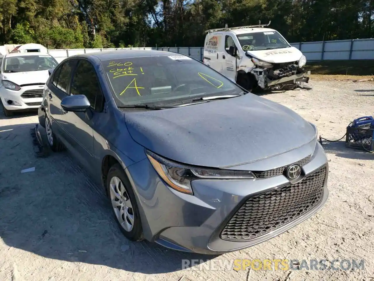 1 Photograph of a damaged car 5YFEPRAE5LP146159 TOYOTA COROLLA 2020