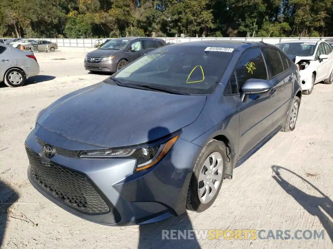 2 Photograph of a damaged car 5YFEPRAE5LP146159 TOYOTA COROLLA 2020