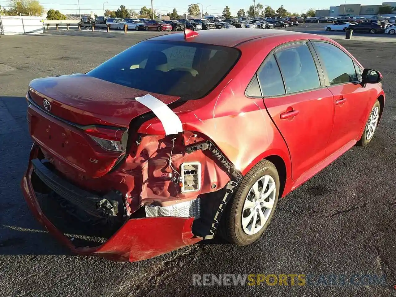 4 Photograph of a damaged car 5YFEPRAE6LP005228 TOYOTA COROLLA 2020