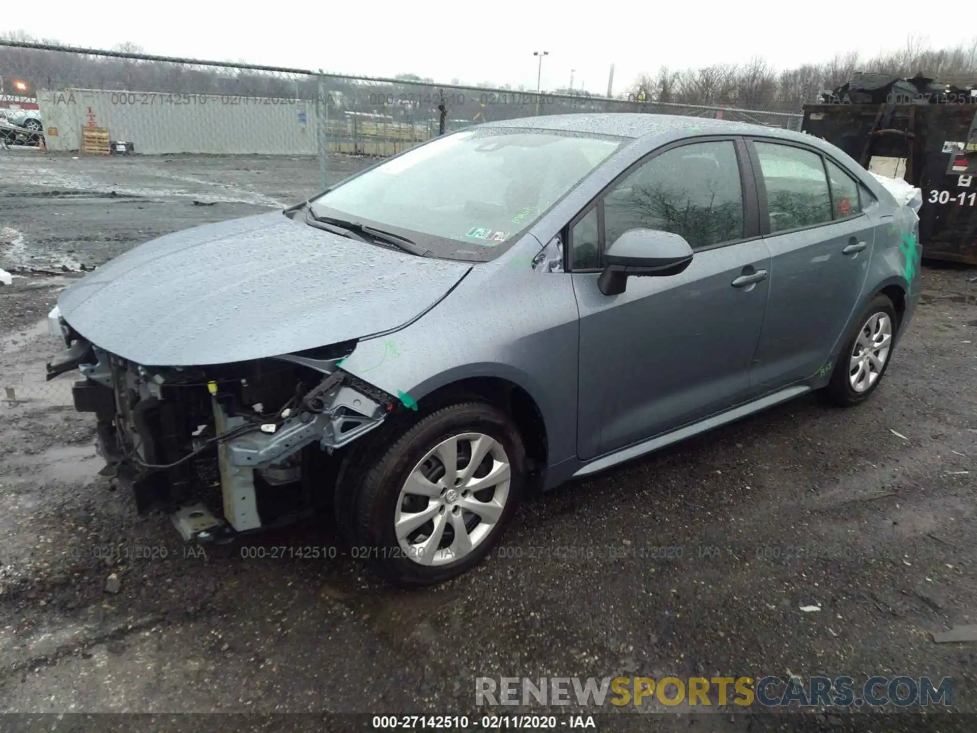 2 Photograph of a damaged car 5YFEPRAE6LP006279 TOYOTA COROLLA 2020