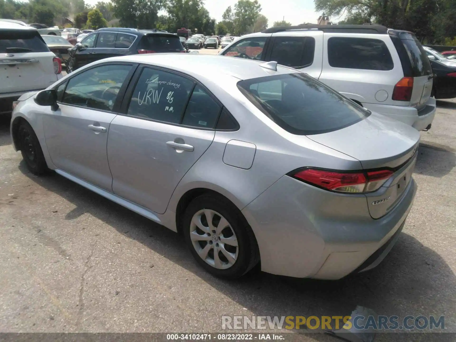 3 Photograph of a damaged car 5YFEPRAE6LP006492 TOYOTA COROLLA 2020