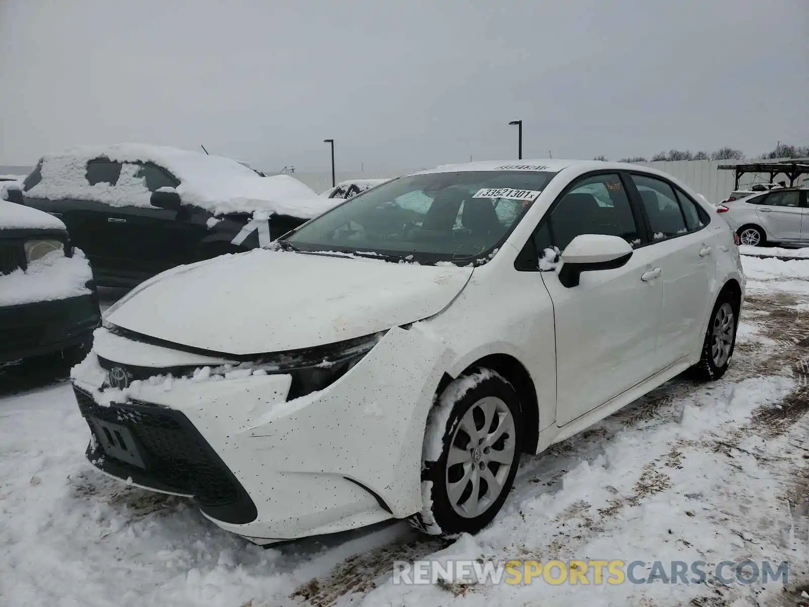 2 Photograph of a damaged car 5YFEPRAE6LP007061 TOYOTA COROLLA 2020