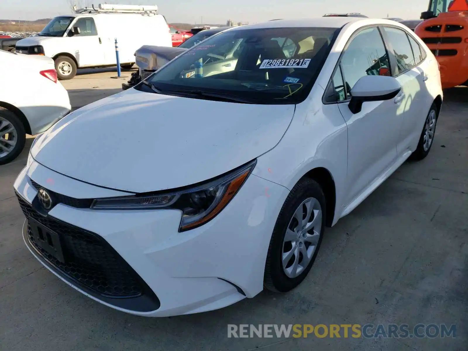 2 Photograph of a damaged car 5YFEPRAE6LP007156 TOYOTA COROLLA 2020