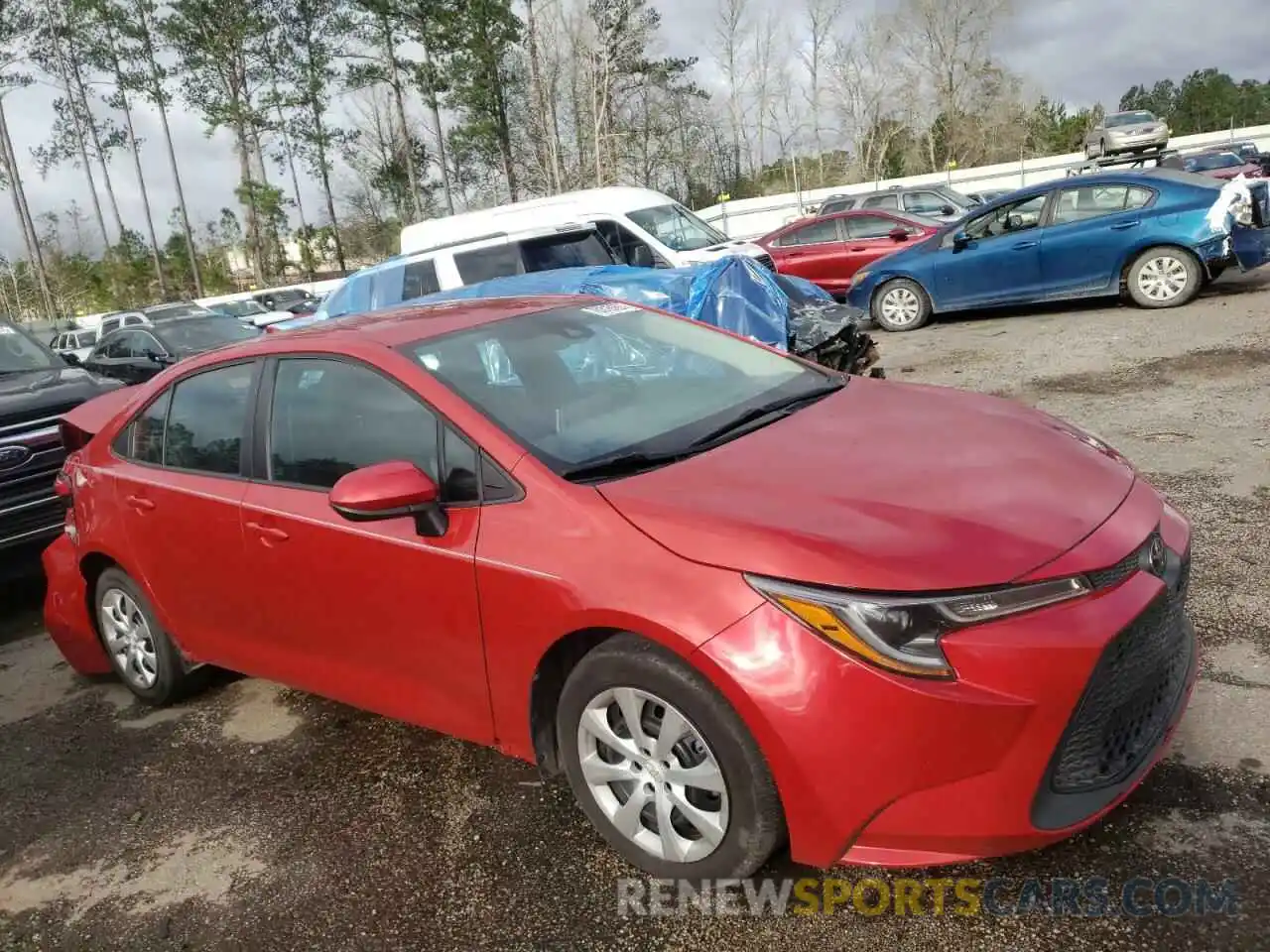 1 Photograph of a damaged car 5YFEPRAE6LP009392 TOYOTA COROLLA 2020