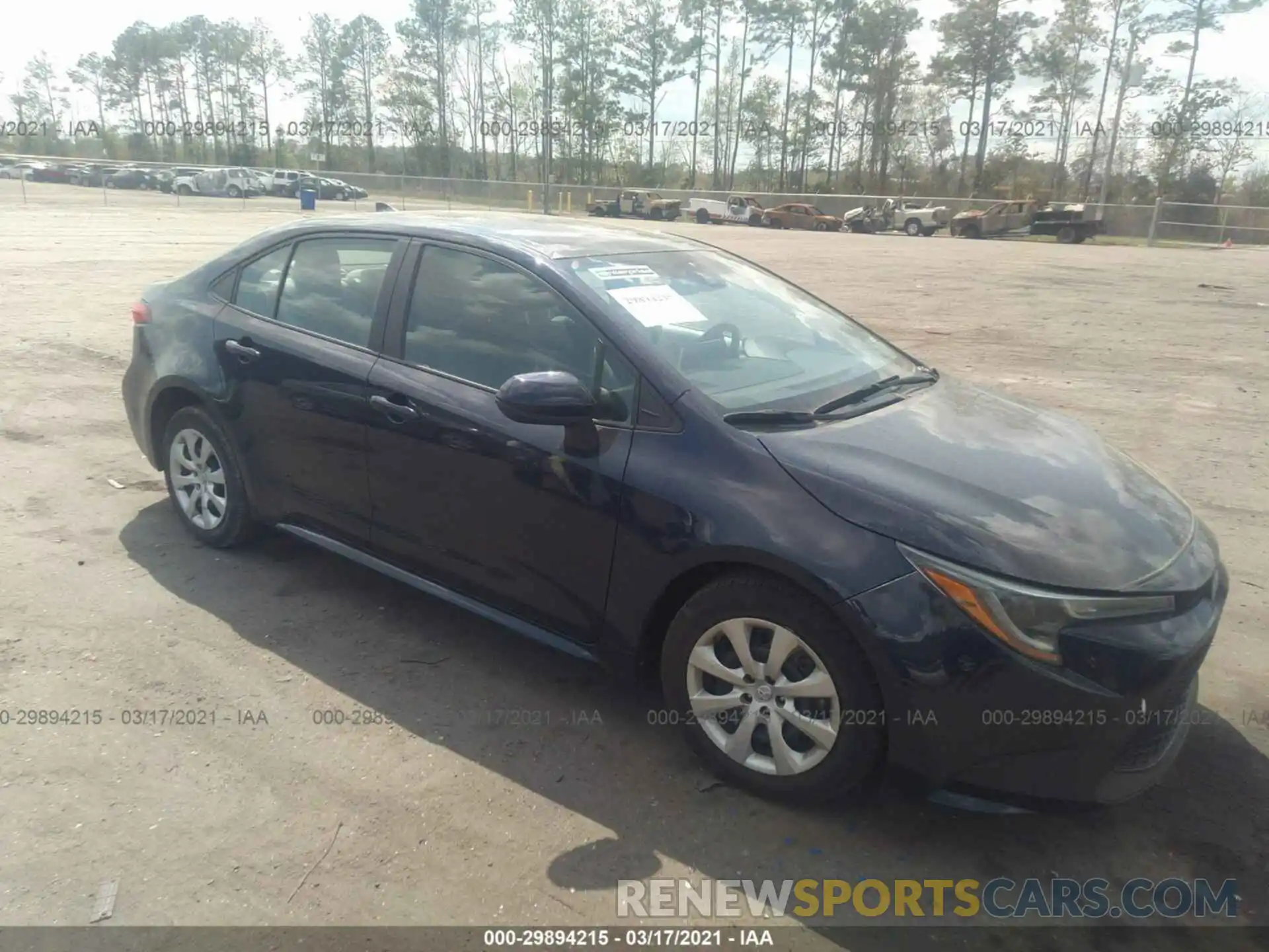 1 Photograph of a damaged car 5YFEPRAE6LP009862 TOYOTA COROLLA 2020