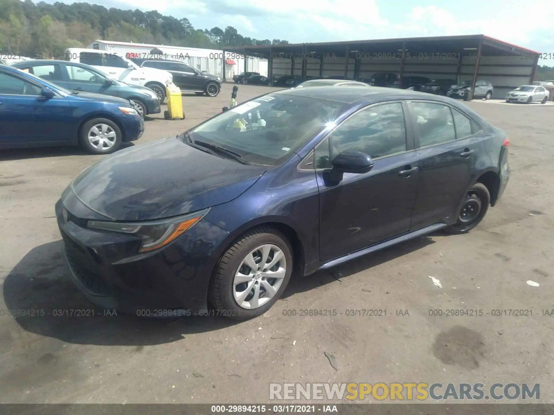 2 Photograph of a damaged car 5YFEPRAE6LP009862 TOYOTA COROLLA 2020